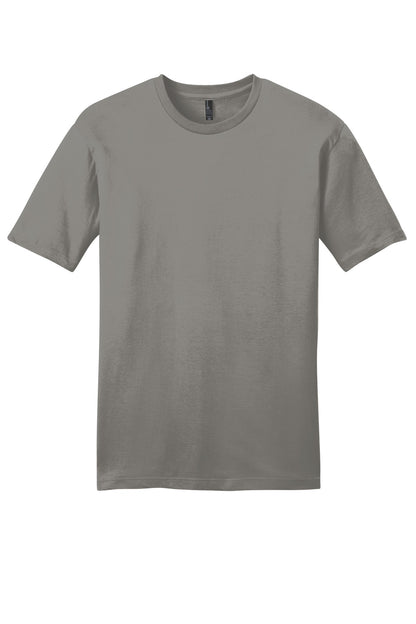Front View of Grey District Very Important Tee . DT6000 plain