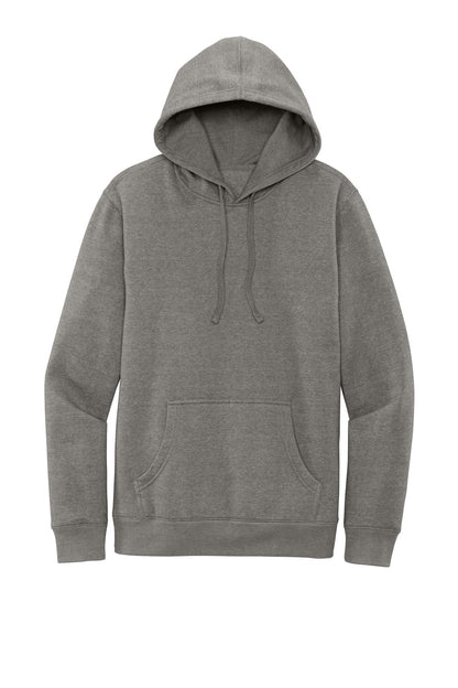 Front View of Grey Frost District V.I.T. Fleece Hoodie DT6100 plain