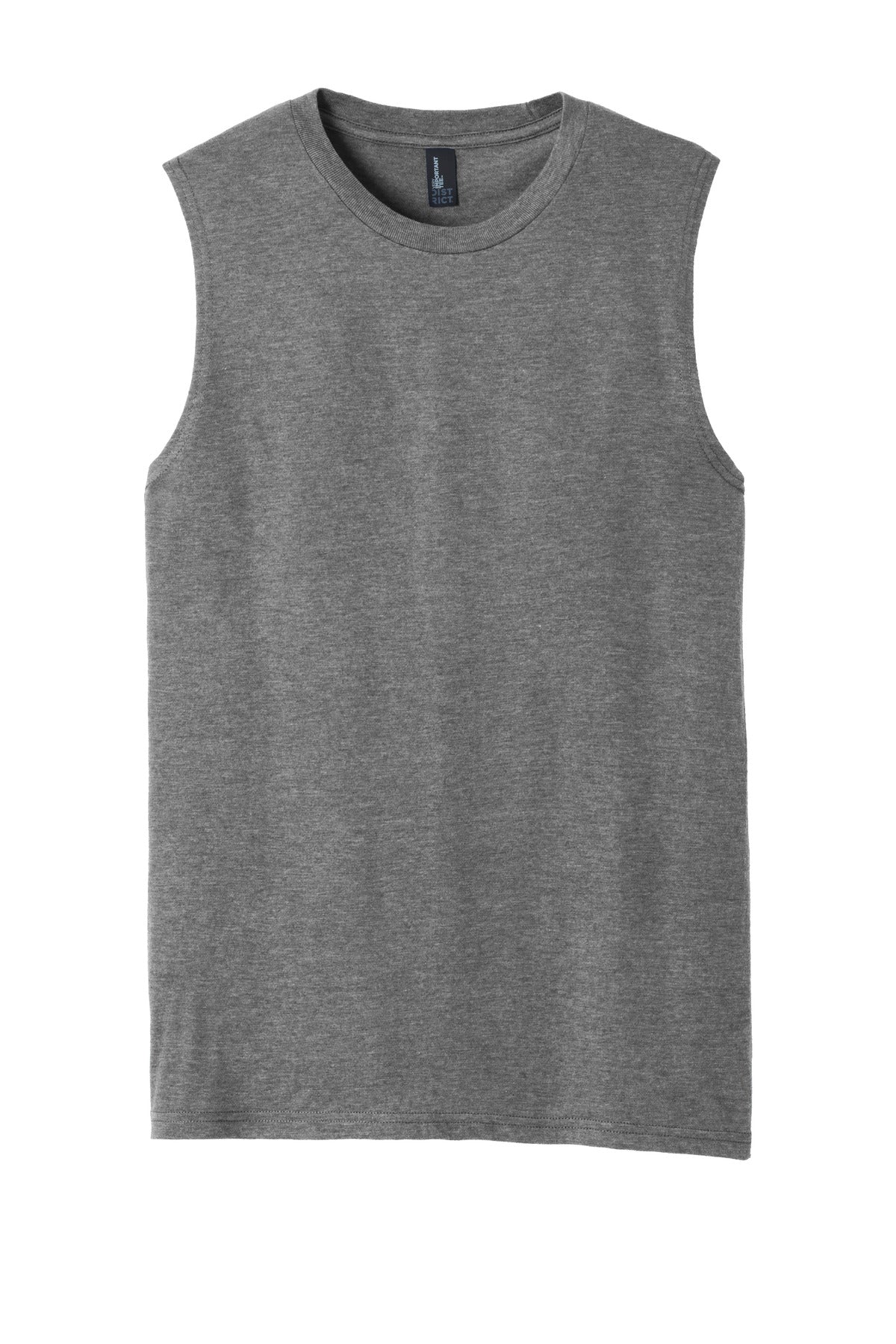 Front View of Grey Frost District V.I.T Muscle Tank DT6300 plain