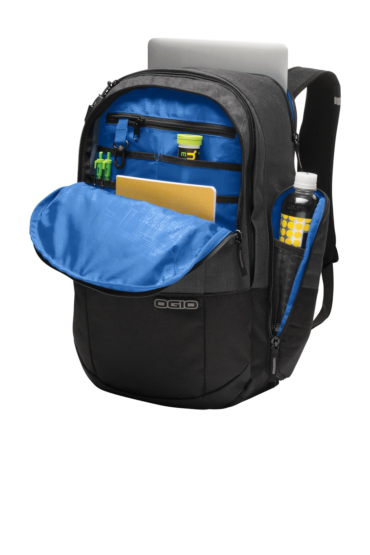 Front View of Grey OGIO Rockwell Pack. 411072 plain