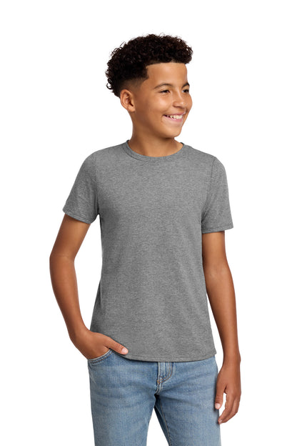 Front View of GreyFrost District Youth Perfect Blend CVC Tee DT108Y plain