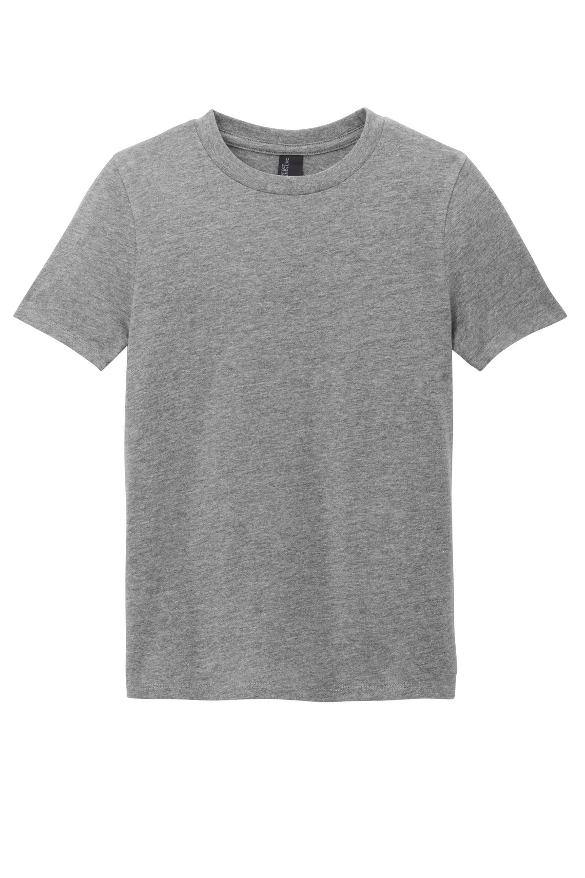 Front View of GreyFrost District Youth Perfect Blend CVC Tee DT108Y plain