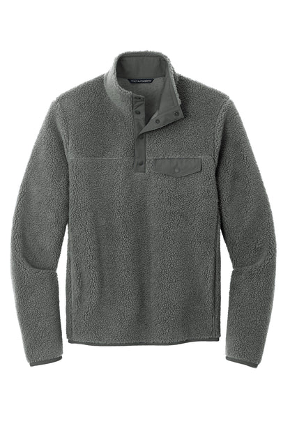 Front View of GreySteel Port Authority Camp Fleece Snap Pullover F140 plain