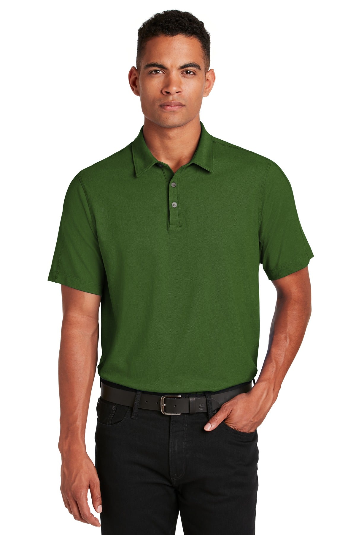 Front View of Gridiron Green OGIO Onyx Polo. OG126 plain