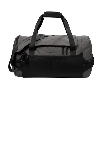 Front View of GStHtr/Blk Eddie Bauer Tour Duffel EB905 plain
