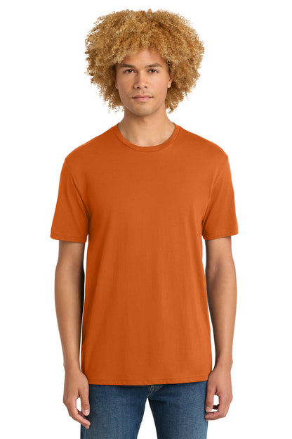Front View of HarvestOrg District Perfect Weight Tee. DT104 plain