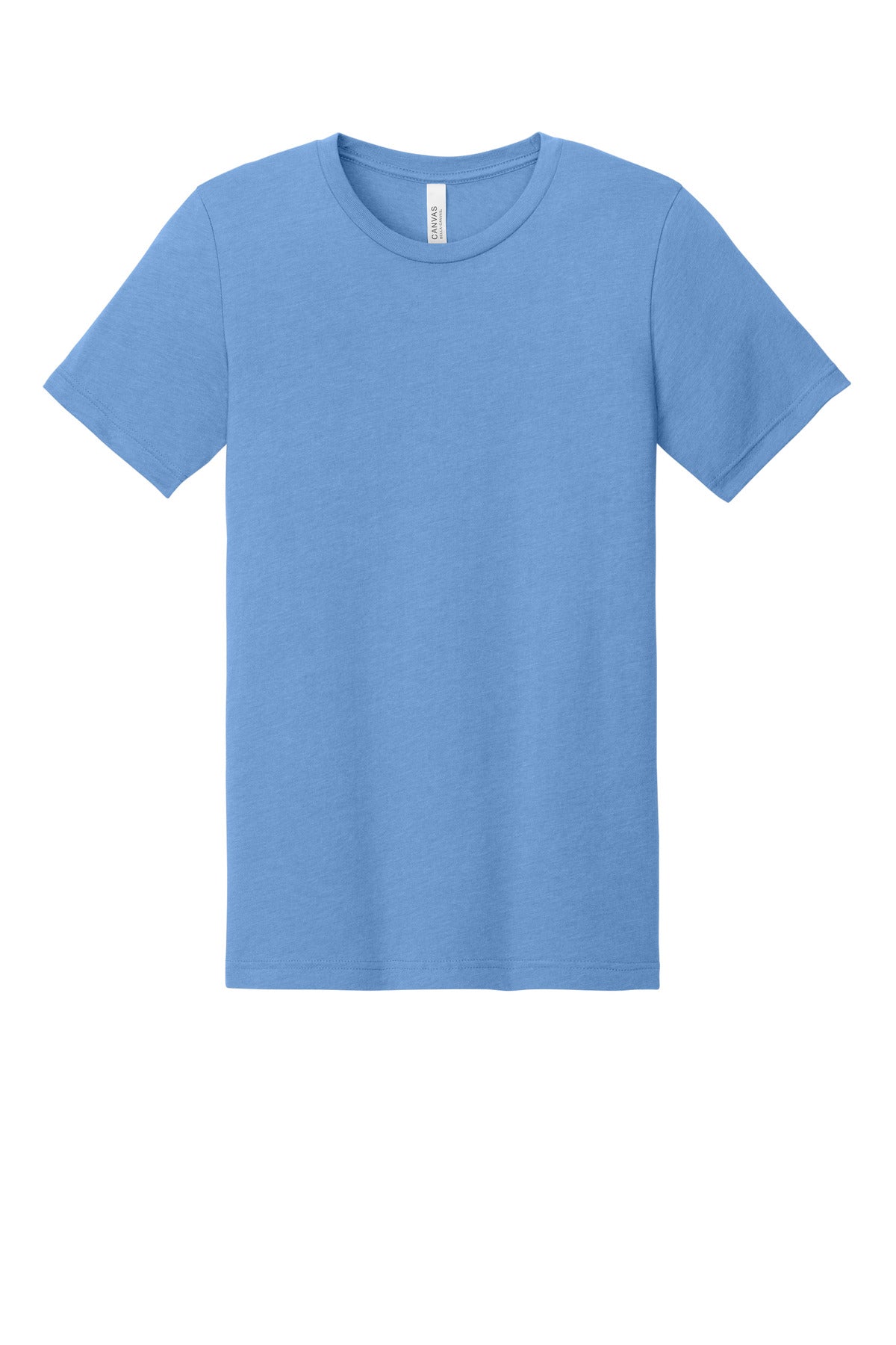 Front View of HCarolinaB BELLA+CANVAS Unisex Heather CVC Short Sleeve Tee. BC3001CVC plain