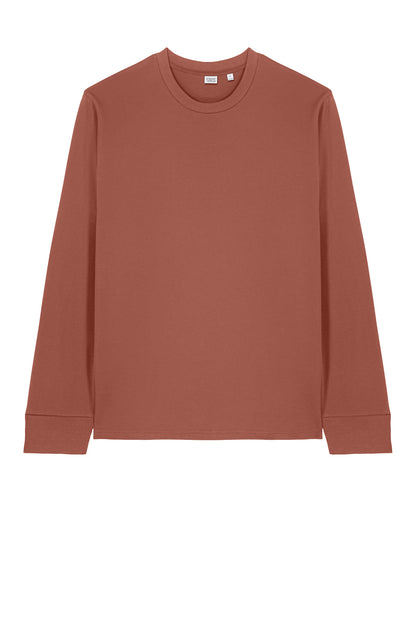 Front View of HeriBrown Stanley/Stella Unisex Creator 2.0 Long Sleeve Tee SXU022 plain