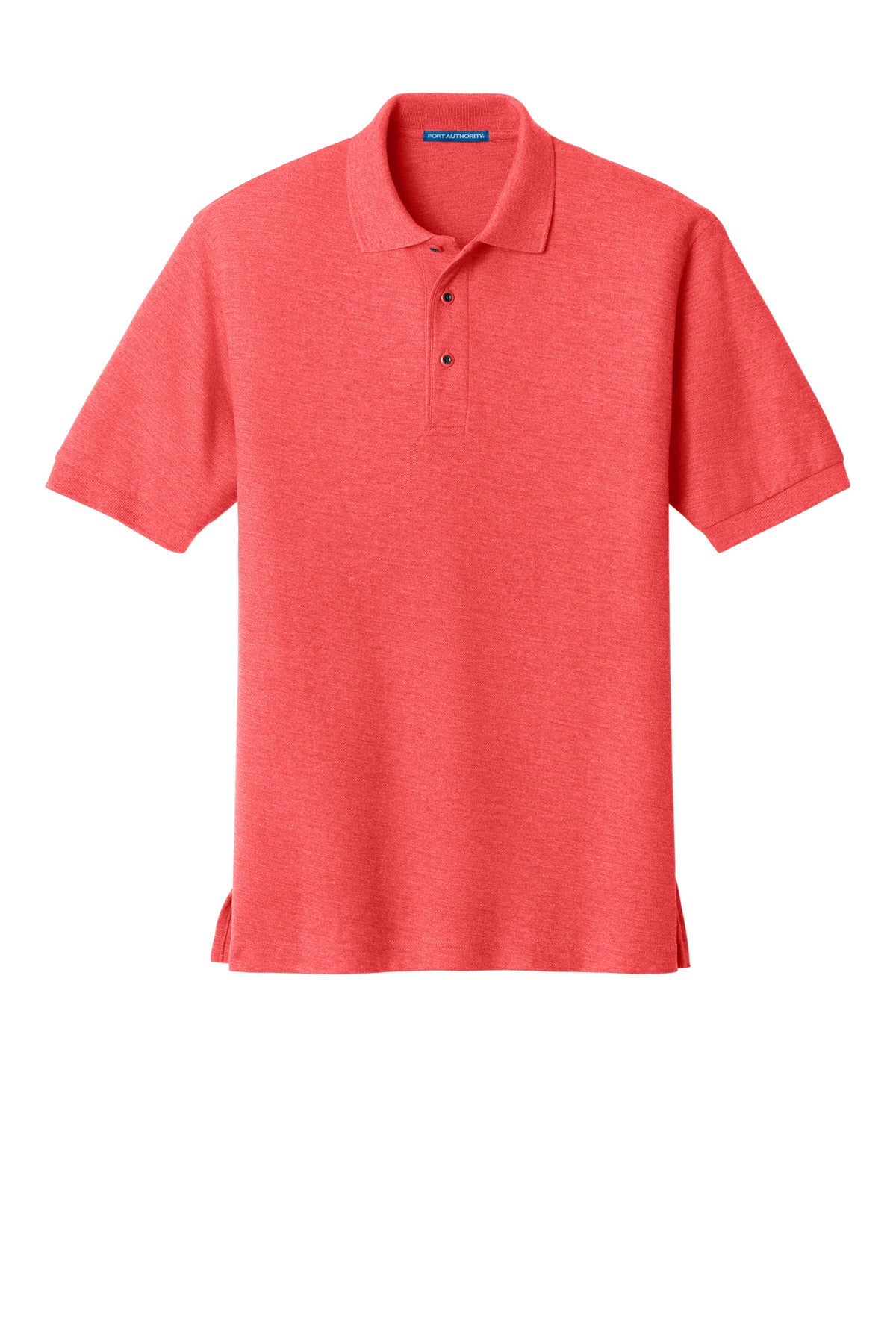 Front View of Hibiscus Port Authority Silk Touch Polo K500 plain
