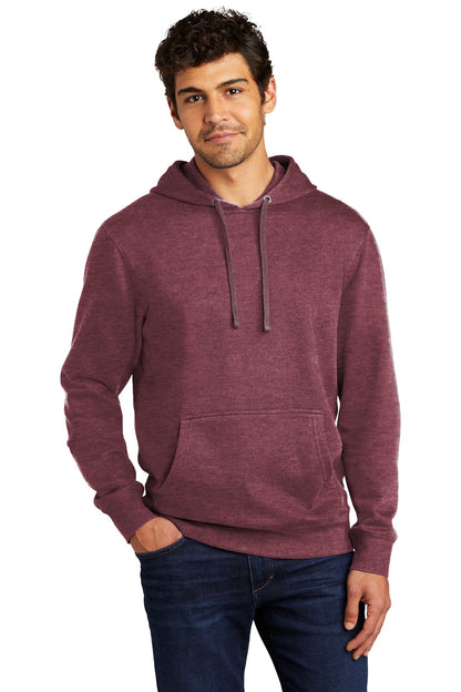 Front View of Ht Cardinal District V.I.T. Fleece Hoodie DT6100 plain