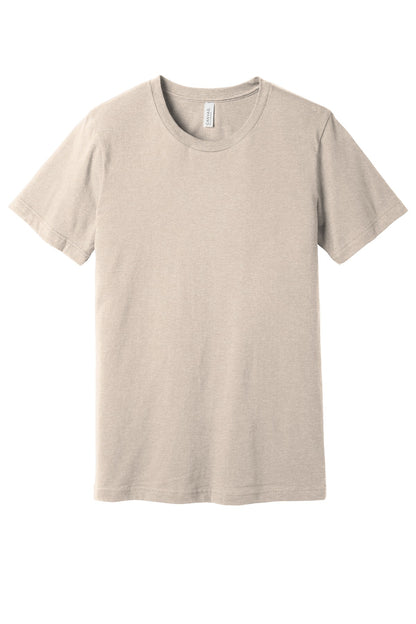 Front View of Ht Dust BELLA+CANVAS Unisex Heather CVC Short Sleeve Tee. BC3001CVC plain