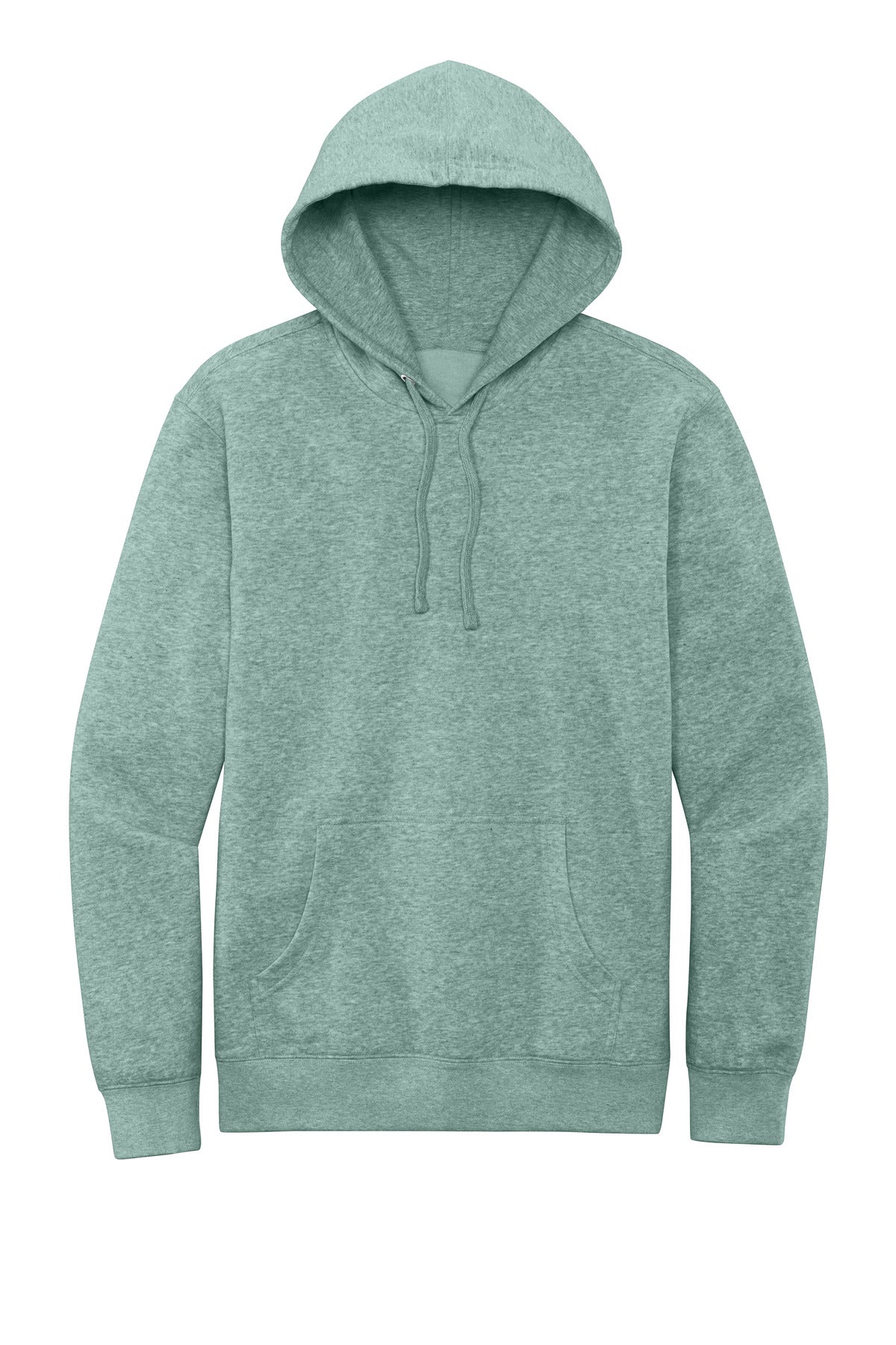 Front View of Ht Dusty Sage District V.I.T. Fleece Hoodie DT6100 plain