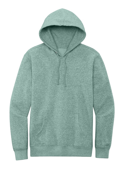 Front View of Ht Dusty Sage District V.I.T. Fleece Hoodie DT6100 plain