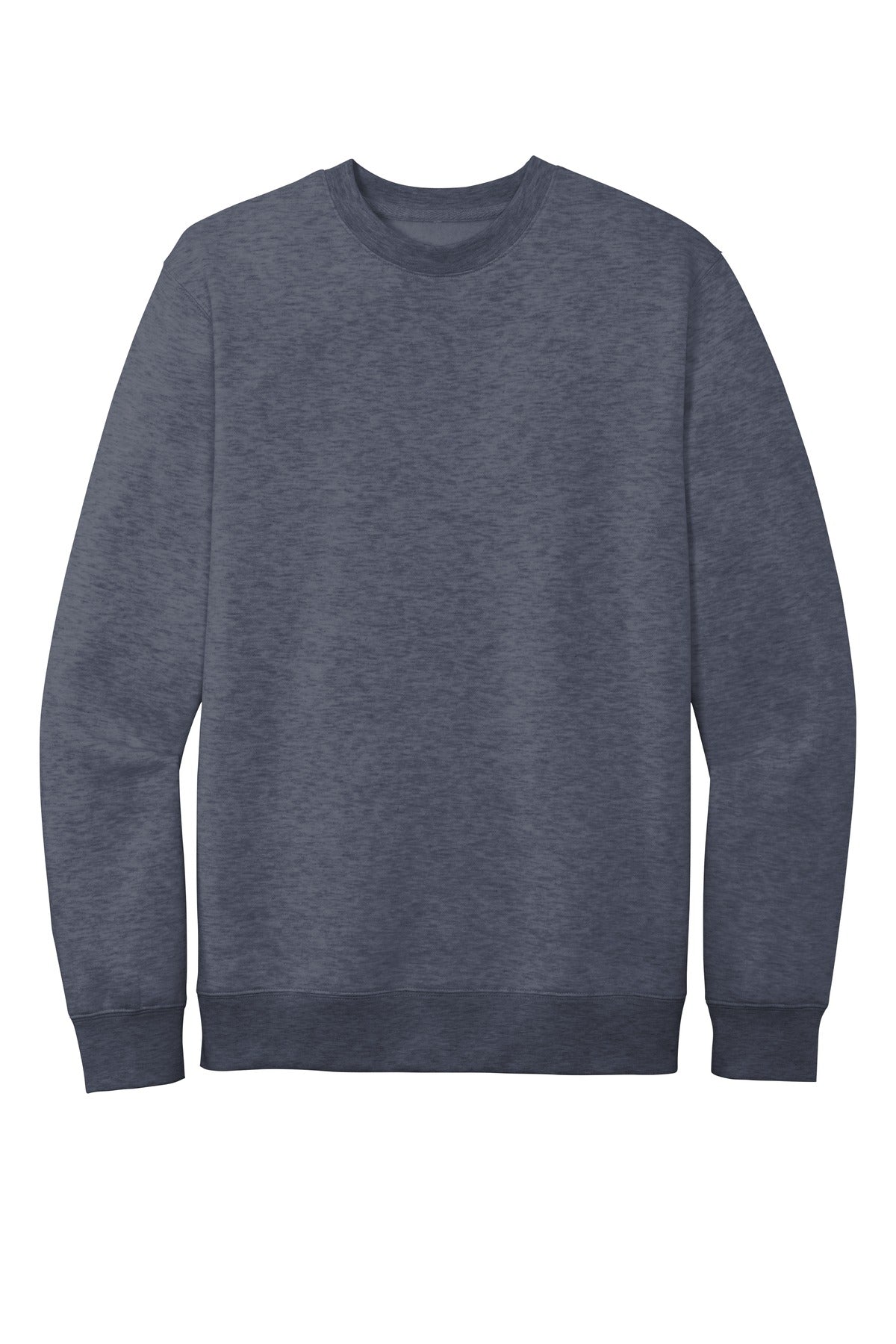 Front View of Ht Navy District V.I.T. Fleece Crew DT6104 plain