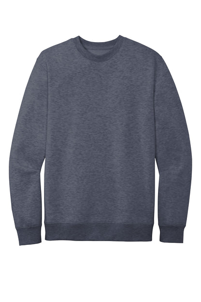 Front View of Ht Navy District V.I.T. Fleece Crew DT6104 plain