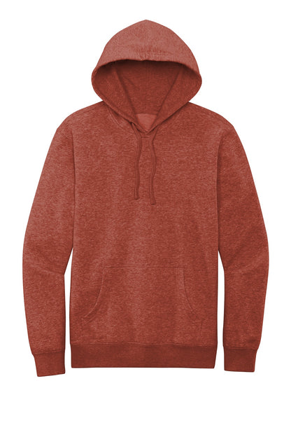 Front View of Ht Russet District V.I.T. Fleece Hoodie DT6100 plain