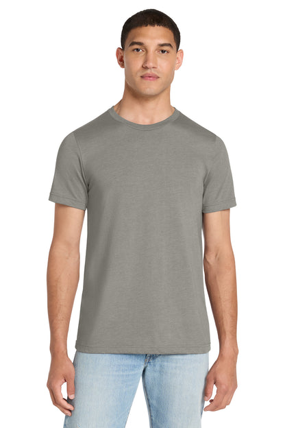 Front View of Ht Stone BELLA+CANVAS Unisex Heather CVC Short Sleeve Tee. BC3001CVC plain