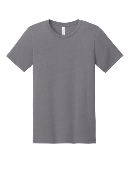 Front View of Ht Storm BELLA+CANVAS Unisex Heather CVC Short Sleeve Tee. BC3001CVC plain