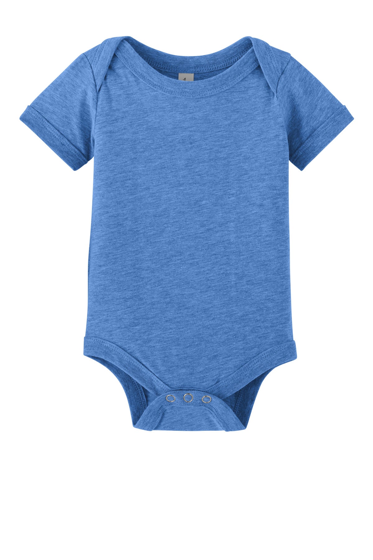 Front View of HtClmbBl BELLA+CANVAS Infant Jersey Short Sleeve One Piece BC100B plain