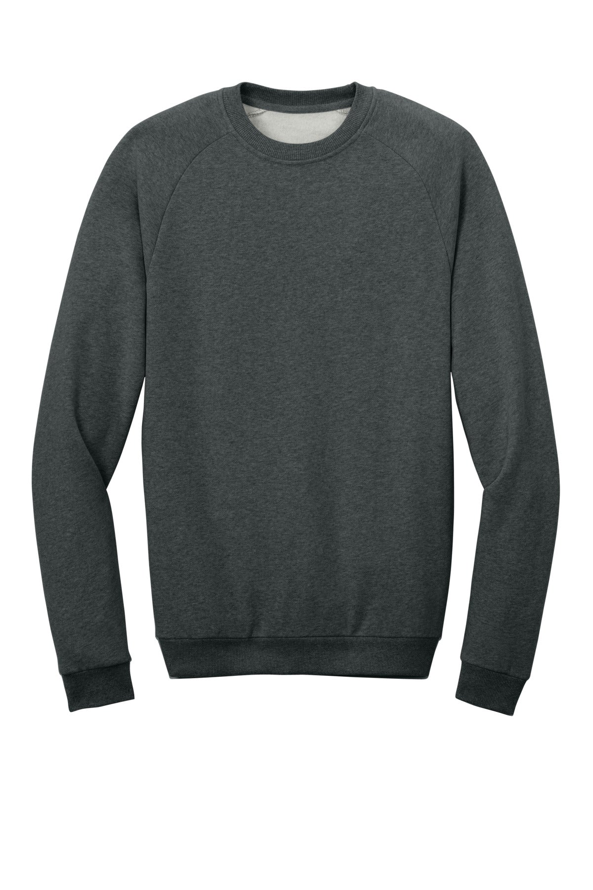 Front View of HtdChar District Cloud Fleece Crew DT7804 plain