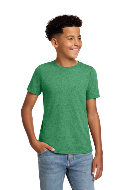 Front View of HtdKelGn District Youth Perfect Blend CVC Tee DT108Y plain