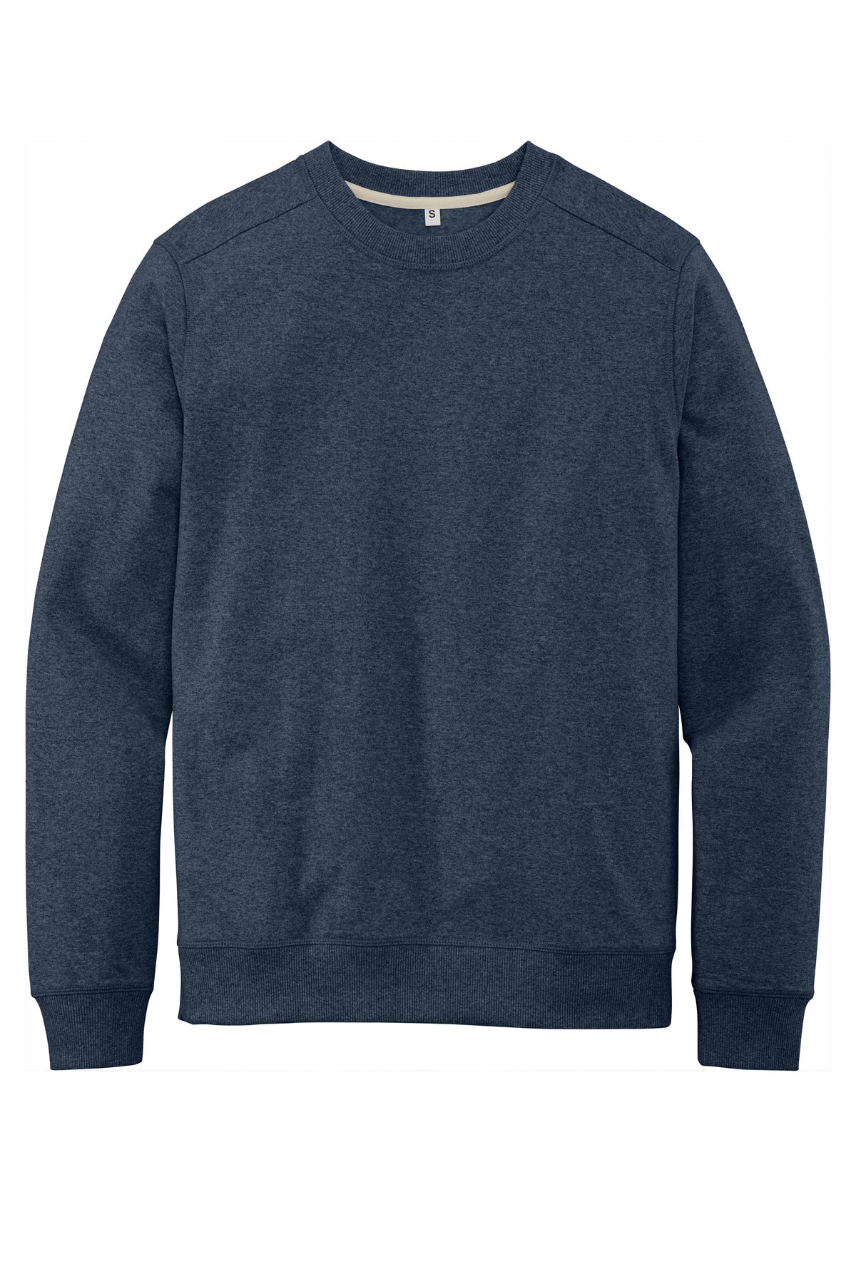 Front View of HtdNavy District Re-Fleece Crew DT8104 plain