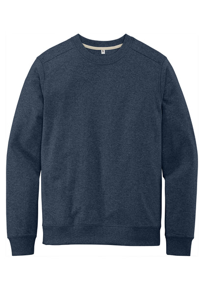 Front View of HtdNavy District Re-Fleece Crew DT8104 plain
