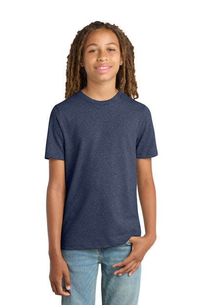 Front View of HtdNavy District Youth Re-Tee DT8000Y plain
