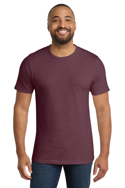 Front View of Hthr Ath Mroon Port & Co Bouncer Tee PC600 plain