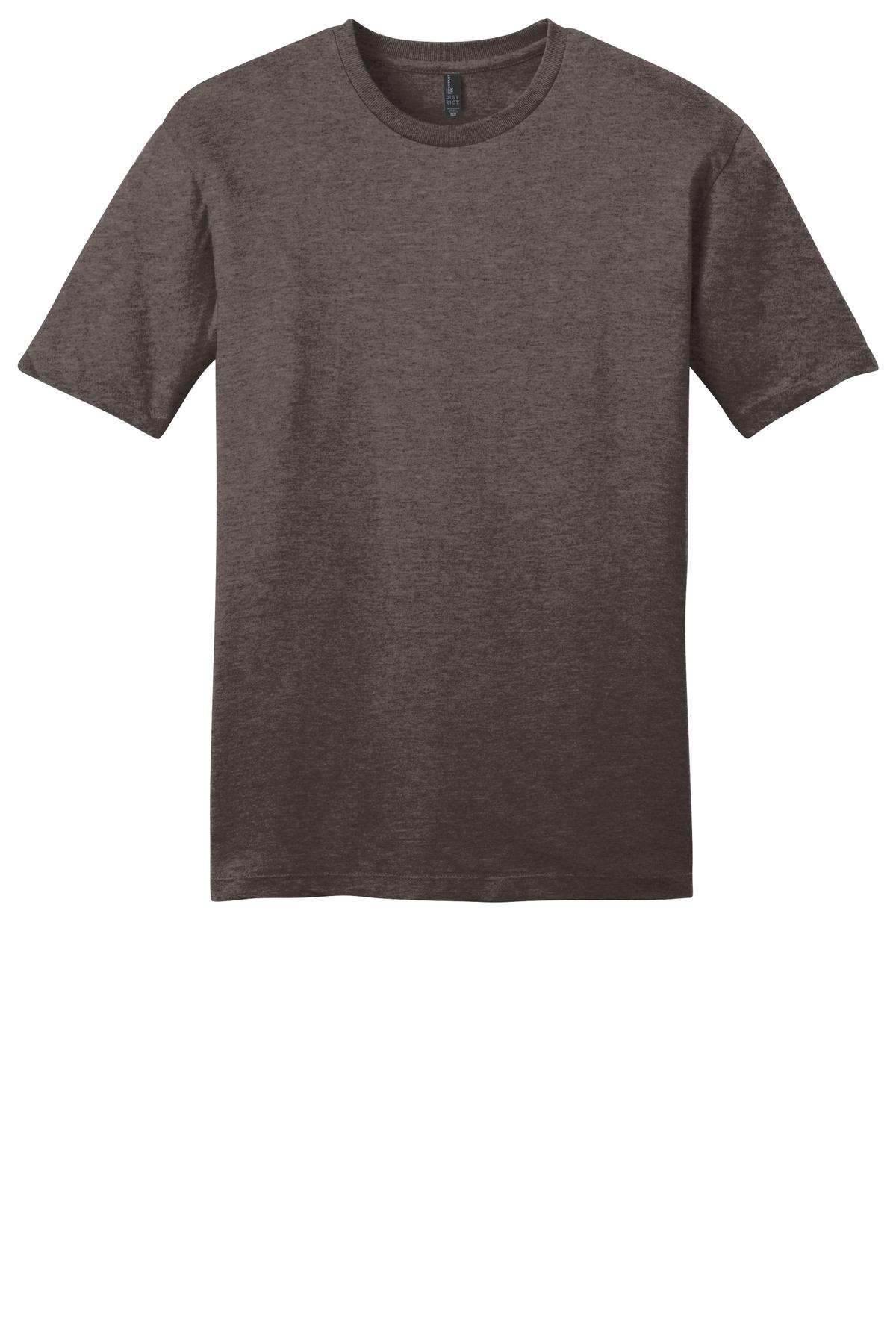 Front View of Hthrd Brown District Very Important Tee . DT6000 plain