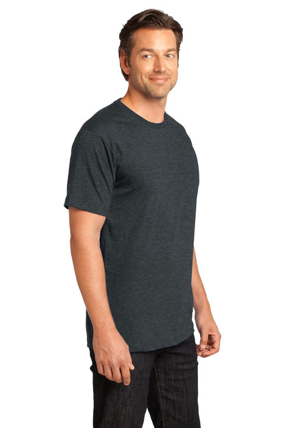Front View of Hthrd Charcoal District Perfect Weight Tee. DT104 plain