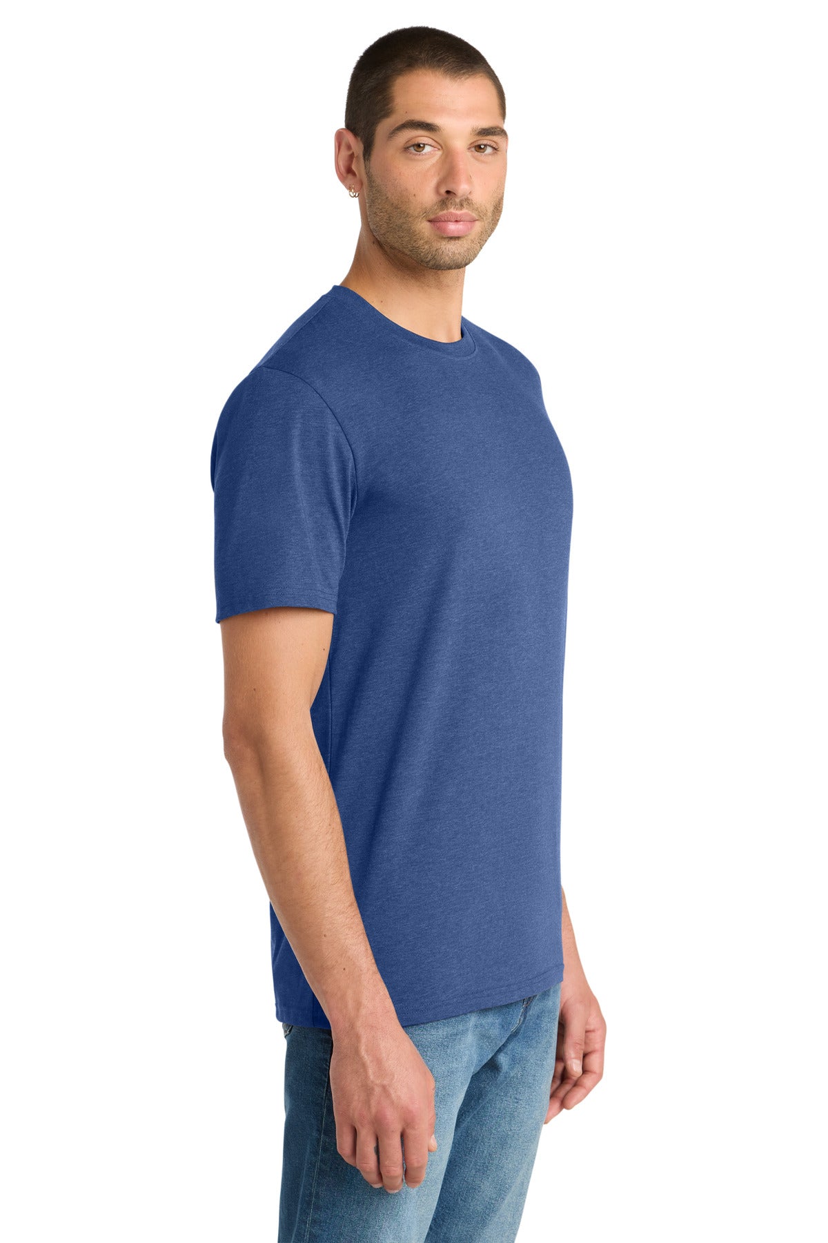 Front View of Hthrd Deep Roy District Flex Tee DT7500 plain