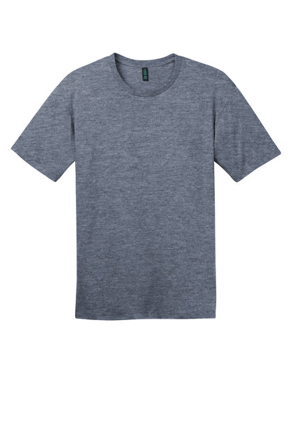 Front View of Hthrd Navy District Perfect Weight Tee. DT104 plain