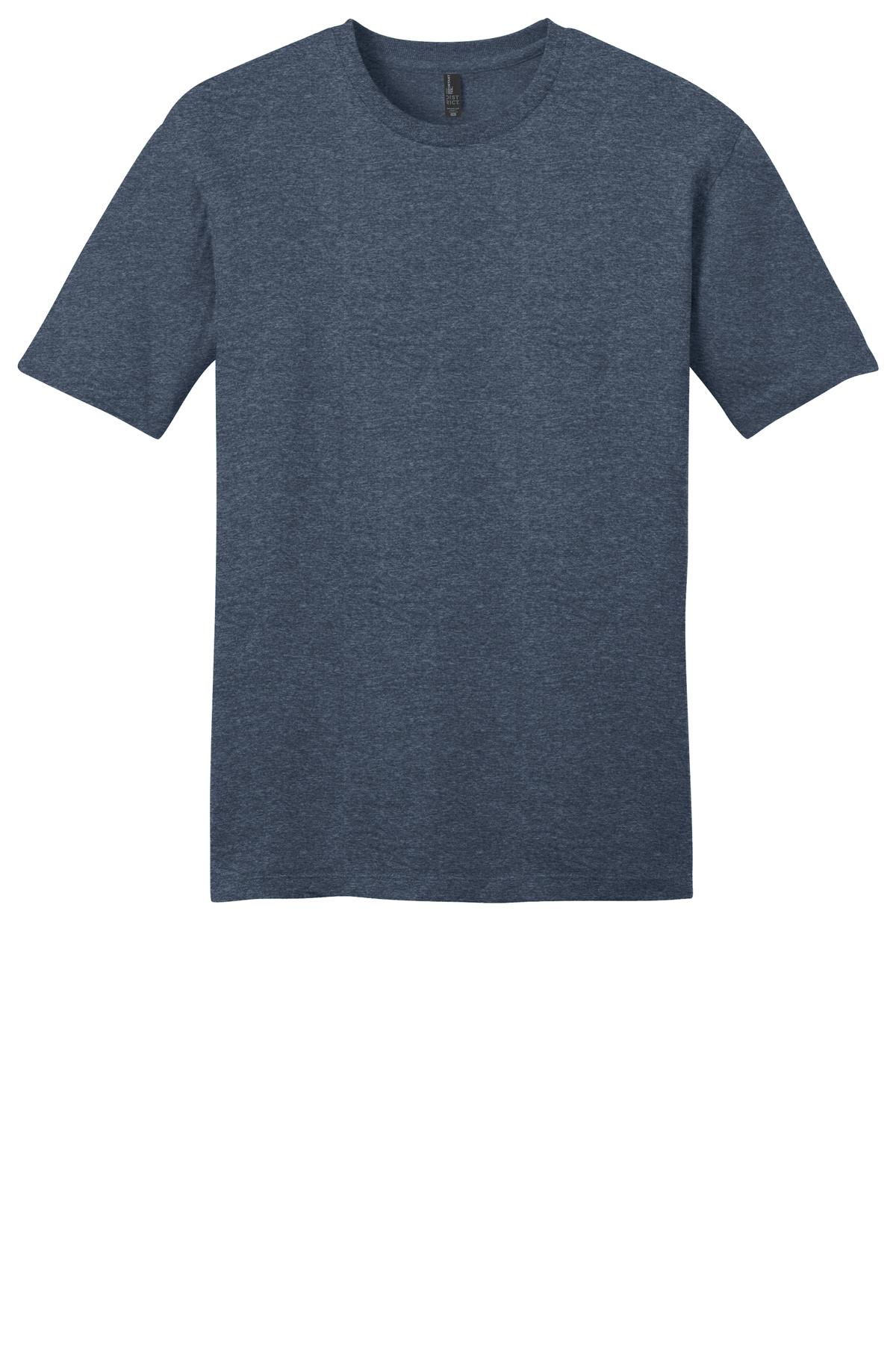 Front View of Hthrd Navy District Very Important Tee . DT6000 plain