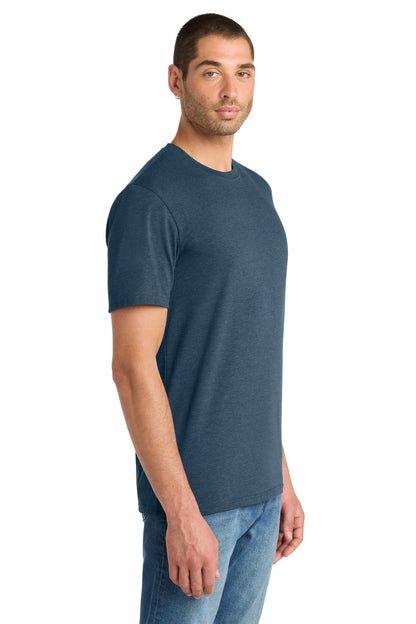 Front View of Hthrd Neptn Bl District Flex Tee DT7500 plain