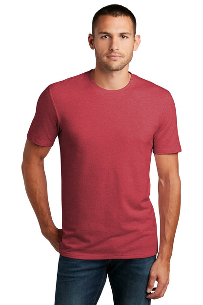 Front View of Hthrd Red District Flex Tee DT7500 plain