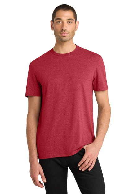 Front View of Hthrd Red District Very Important Tee . DT6000 plain