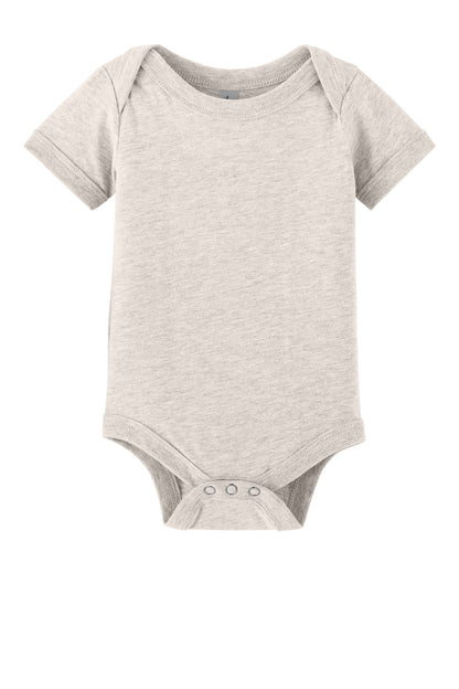 Front View of HthrDust BELLA+CANVAS Infant Jersey Short Sleeve One Piece BC100B plain