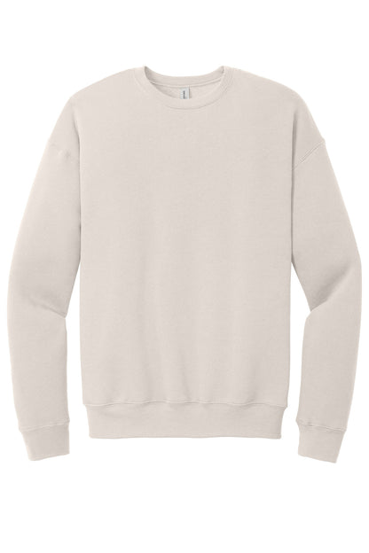Front View of HthrDust BELLA+CANVAS Unisex Sponge Fleece Drop Shoulder Sweatshirt. BC3945 plain