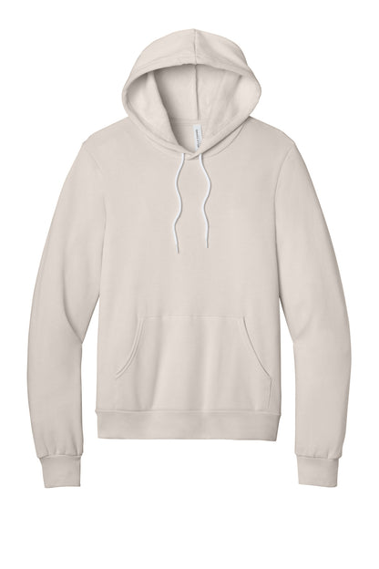 Front View of HthrDust BELLA+CANVAS Unisex Sponge Fleece Pullover Hoodie. BC3719 plain