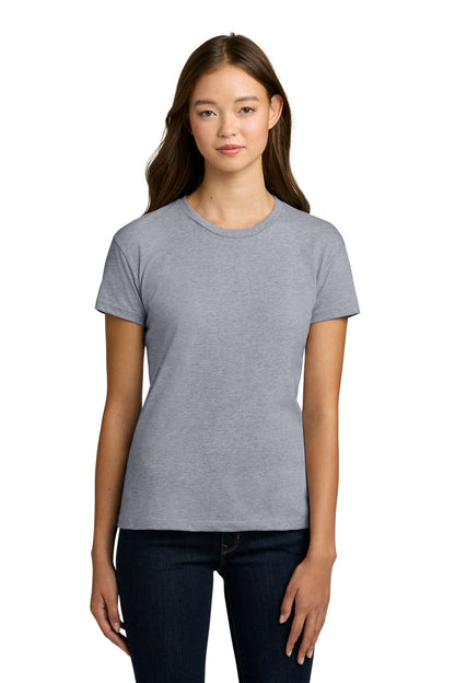 Front View of HthrGray Next Level Apparel Women's Cotton Relaxed Tee NL3910 plain