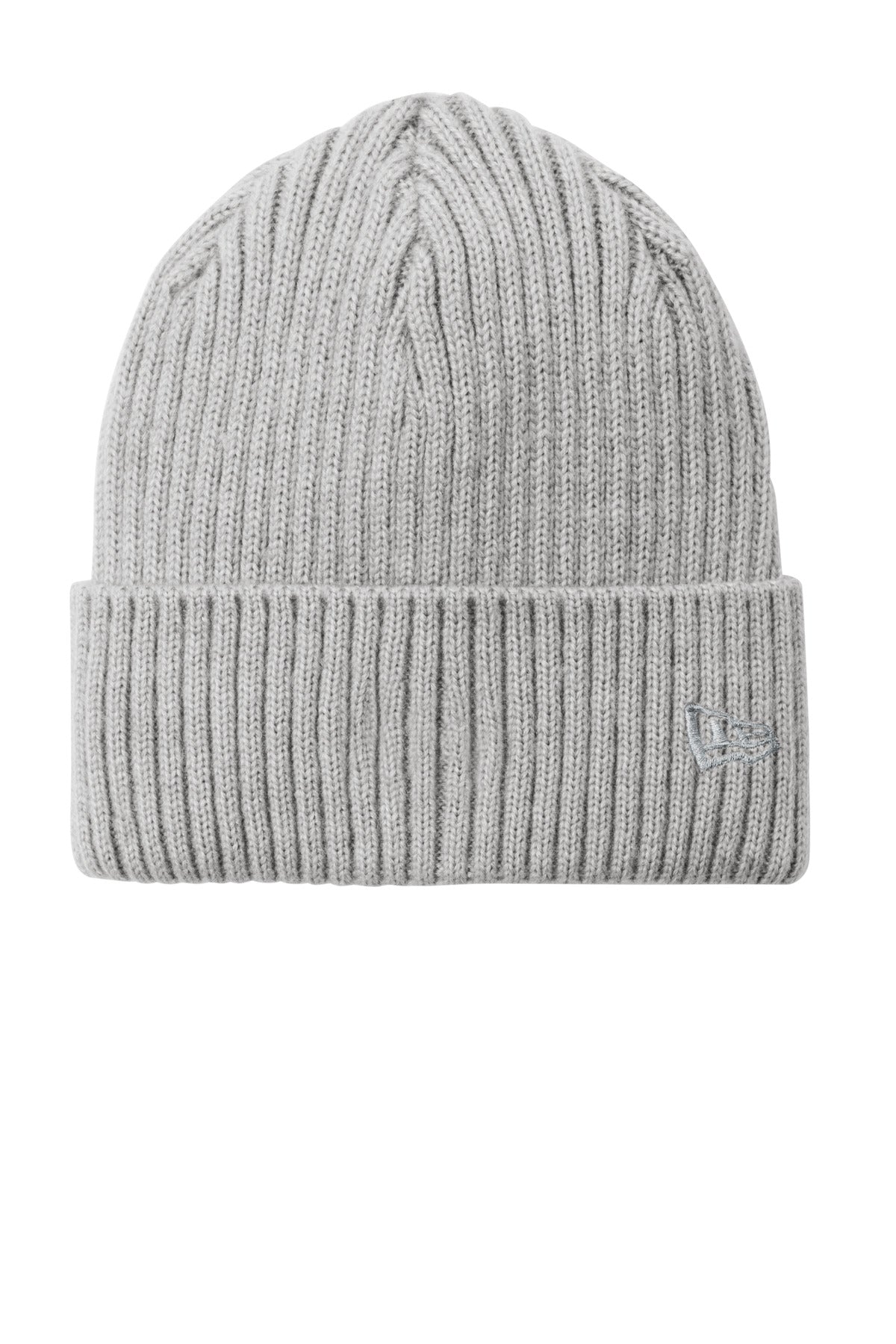 Front View of HthrGrey New Era Core Classic Cuff Beanie NE908 plain