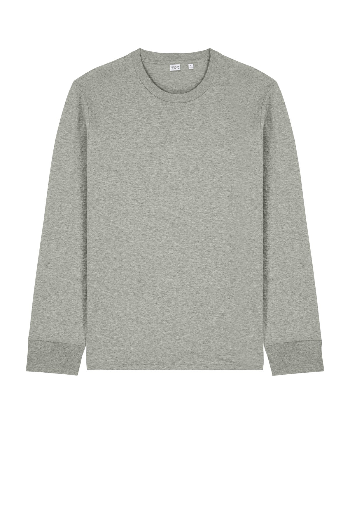 Front View of HthrGrey Stanley/Stella Unisex Creator 2.0 Long Sleeve Tee SXU022 plain