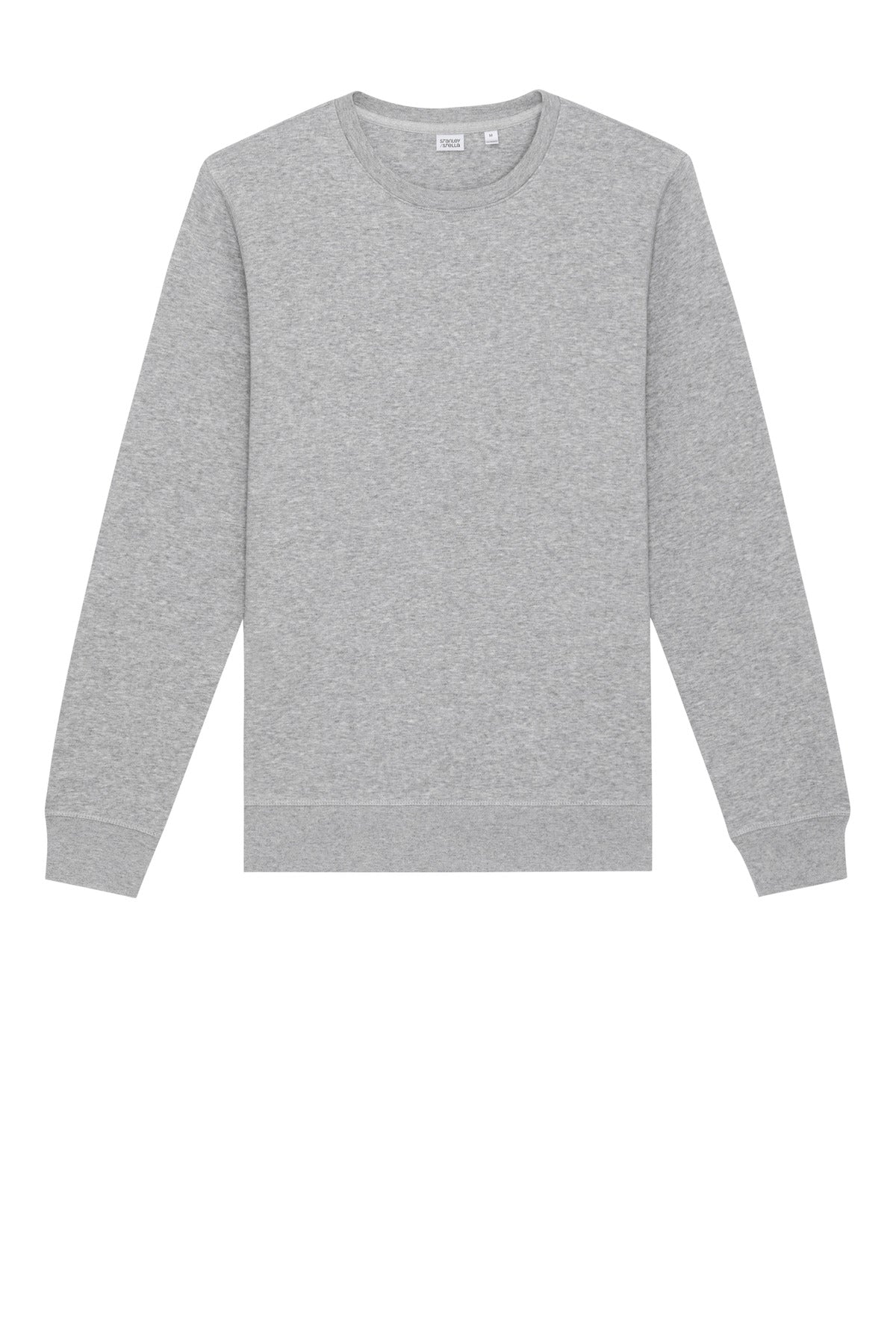 Front View of HthrGrey Stanley/Stella Unisex Roller Crewneck Sweatshirt SXU010 plain