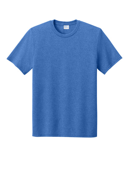 Front View of HthrRoyal Port & Co Tri-Blend Tee. PC330 plain