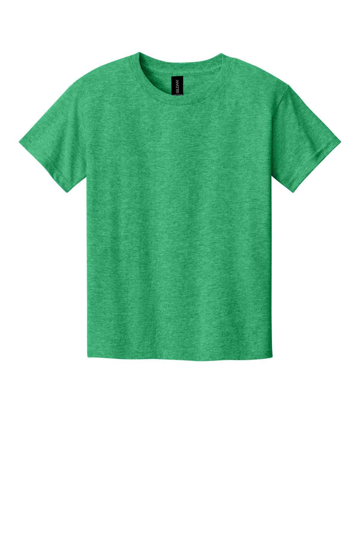 Front View of HtIrishGn Gildan Youth Light Cotton Tee 3000B plain