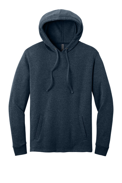 Front View of HtMdntNavy Next Level Apparel Adult Malibu Pullover Hoodie. NL9300 plain