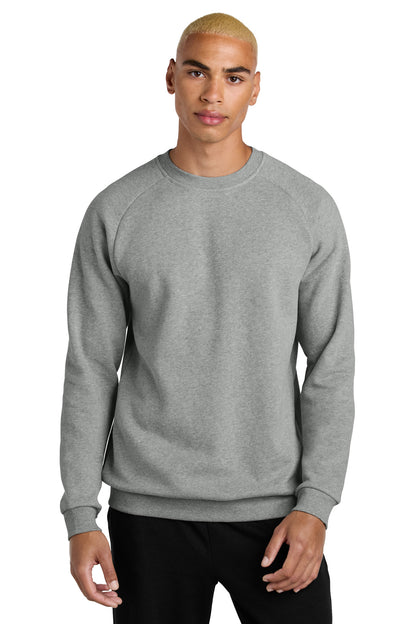 Front View of HtrdSteel District Cloud Fleece Crew DT7804 plain