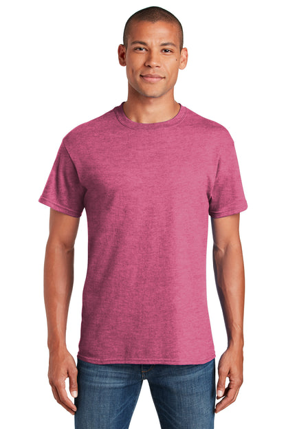 Front View of HtrHelcona Gildan Softstyle T-Shirt. 64000 plain