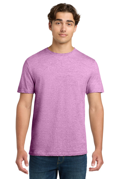 Front View of HtrRadOrcd Gildan Softstyle T-Shirt. 64000 plain